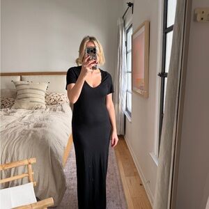 Free People beach Chic Black Maxi Dress